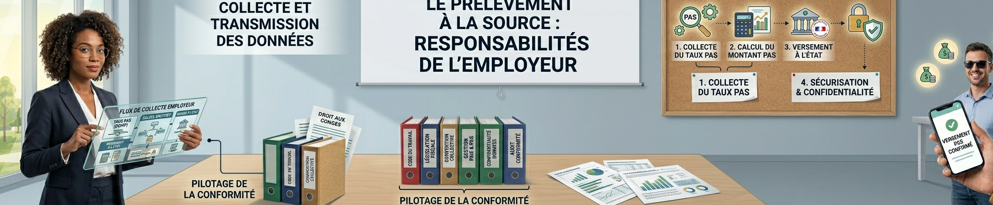 Le prélèvement à la source côté employeur.